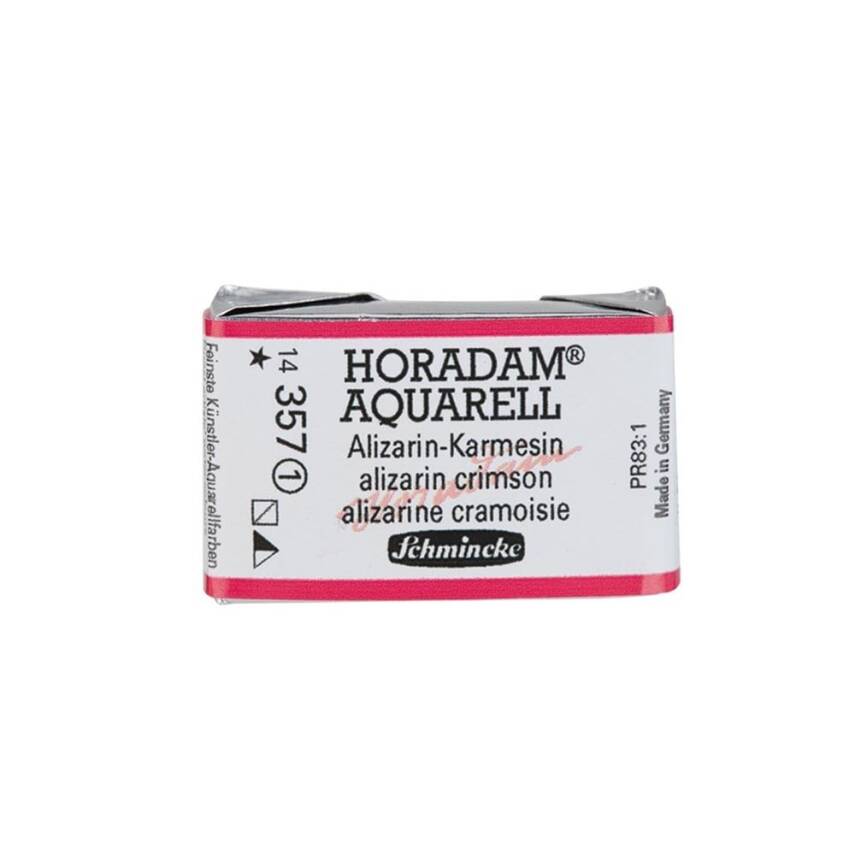 Schmincke Horadam Aquarell Artist Sulu Boya Tam Tablet 357 Alizarin Crimson Seri 1 - 1