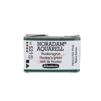 Schmincke Horadam Aquarell Artist Sulu Boya Tam Tablet 521 Hooker'S Green Seri 1