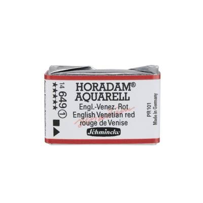 Schmincke Horadam Aquarell Artist Sulu Boya Tam Tablet 649 English Venetian Red Seri 1