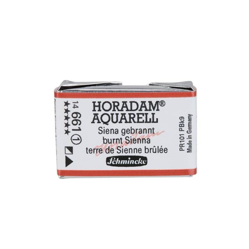 Schmincke Horadam Aquarell Artist Sulu Boya Tam Tablet 661 Burnt Sienna Seri 1 - 1