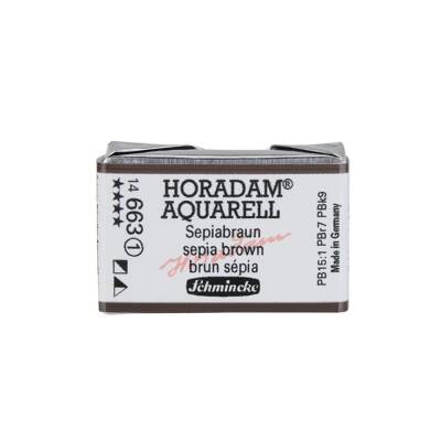 Schmincke Horadam Aquarell Artist Sulu Boya Tam Tablet 663 Sepia Brown Seri 1