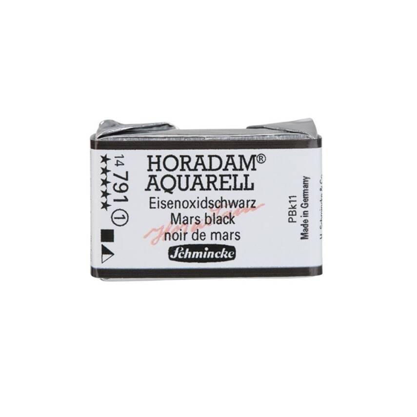 Schmincke Horadam Aquarell Artist Sulu Boya Tam Tablet 791 Mars Black Seri 1 - 1