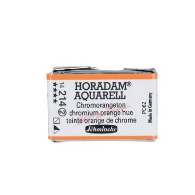 Schmincke Horadam Aquarell Artist Sulu Boya Tam Tablet 214 Chrome Orange No Lead Seri 2