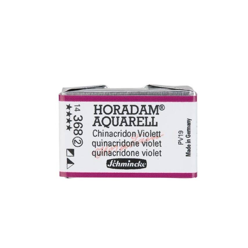 Schmincke Horadam Aquarell Artist Sulu Boya Tam Tablet 368 Quinacridone Violet Seri 2 - 1