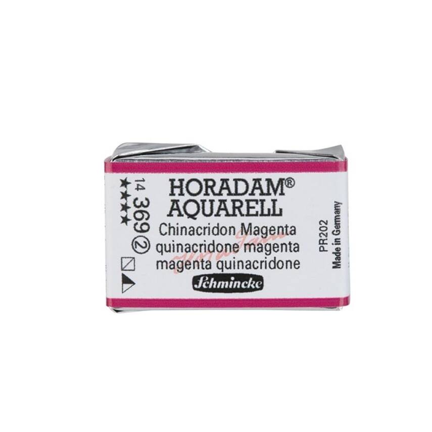Schmincke Horadam Aquarell Artist Sulu Boya Tam Tablet 369 Quinacridone Magenta Seri 2 - 1