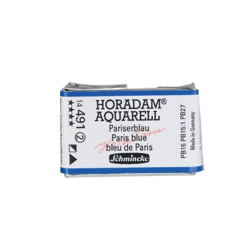 Schmincke Horadam Aquarell Artist Sulu Boya Tam Tablet 491 Paris Blue Seri 2 - 1