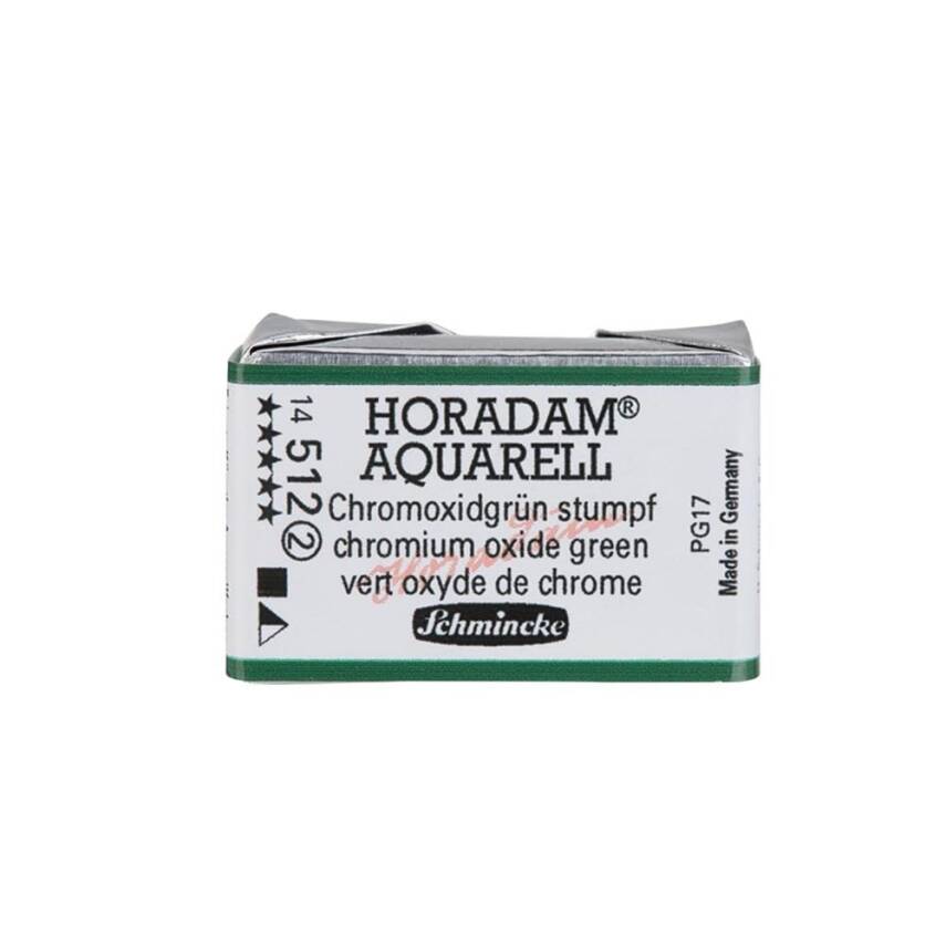 Schmincke Horadam Aquarell Artist Sulu Boya Tam Tablet 512 Chromium Oxide Green Seri 2 - 1