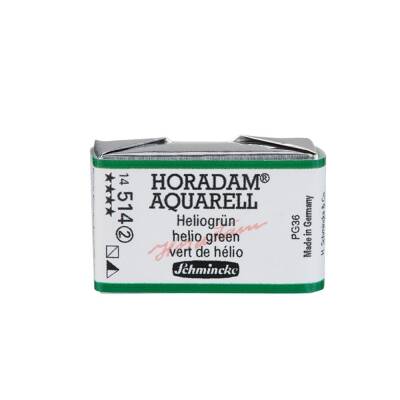 Schmincke Horadam Aquarell Artist Sulu Boya Tam Tablet 514 Helio Green Seri 2