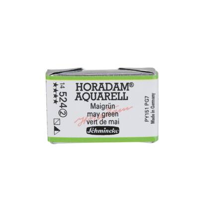 Schmincke Horadam Aquarell Artist Sulu Boya Tam Tablet 524 May Green Seri 2