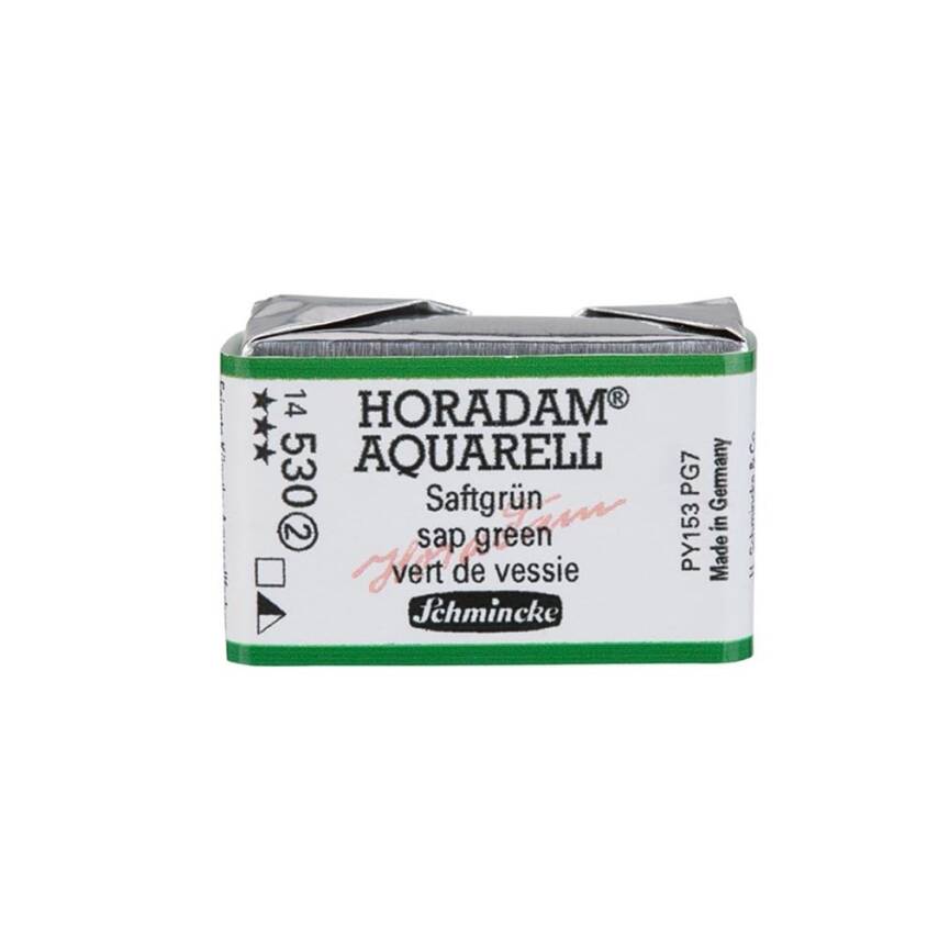 Schmincke Horadam Aquarell Artist Sulu Boya Tam Tablet 530 Sap Green Seri 2 - 1