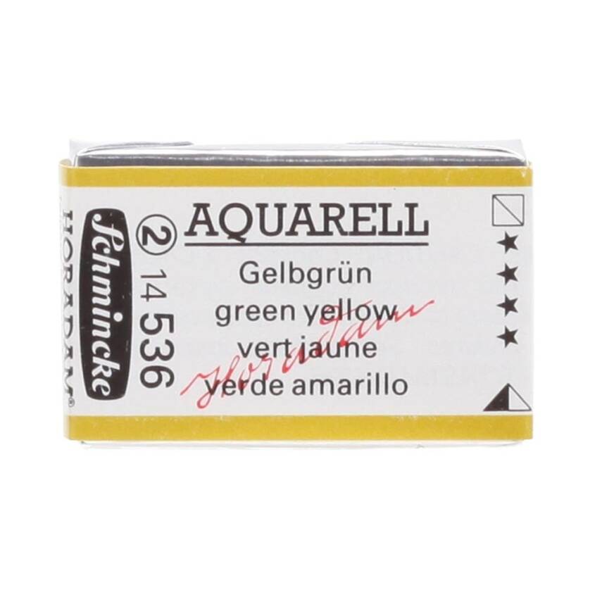 Schmincke Horadam Aquarell Artist Sulu Boya Tam Tablet 536 Green Yellow Seri 2 - 1
