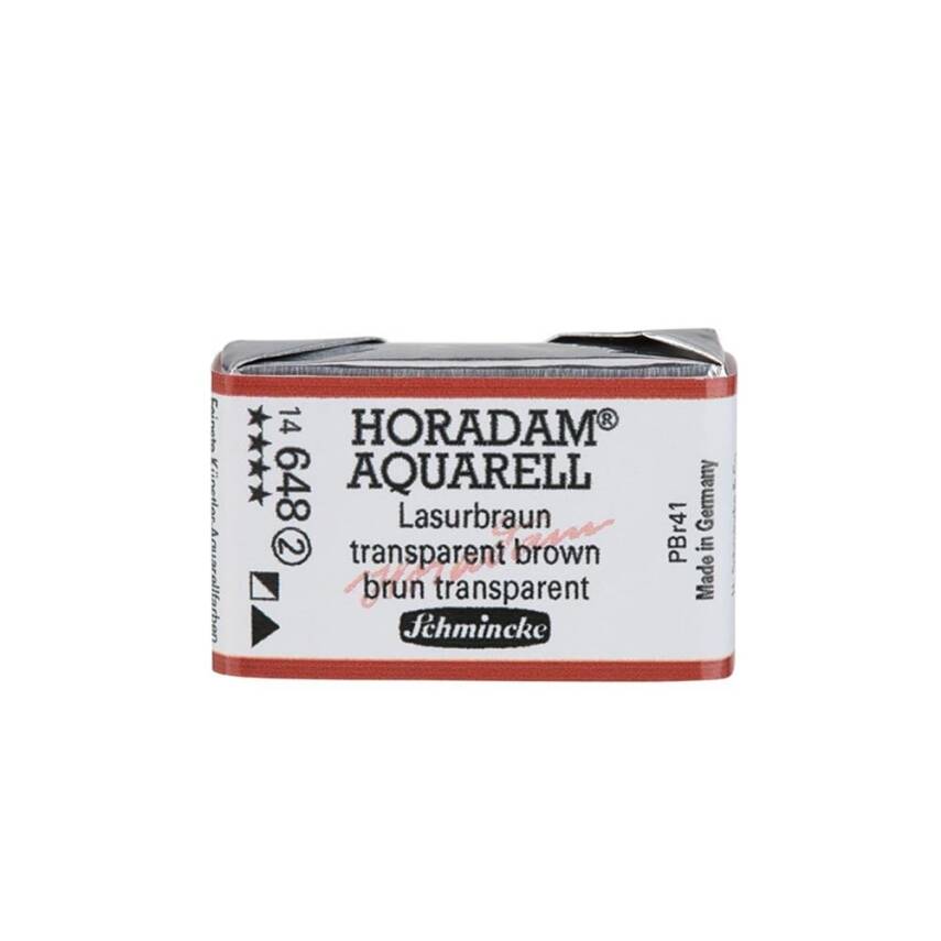 Schmincke Horadam Aquarell Artist Sulu Boya Tam Tablet 648 Translucent Brown Seri 2 - 1