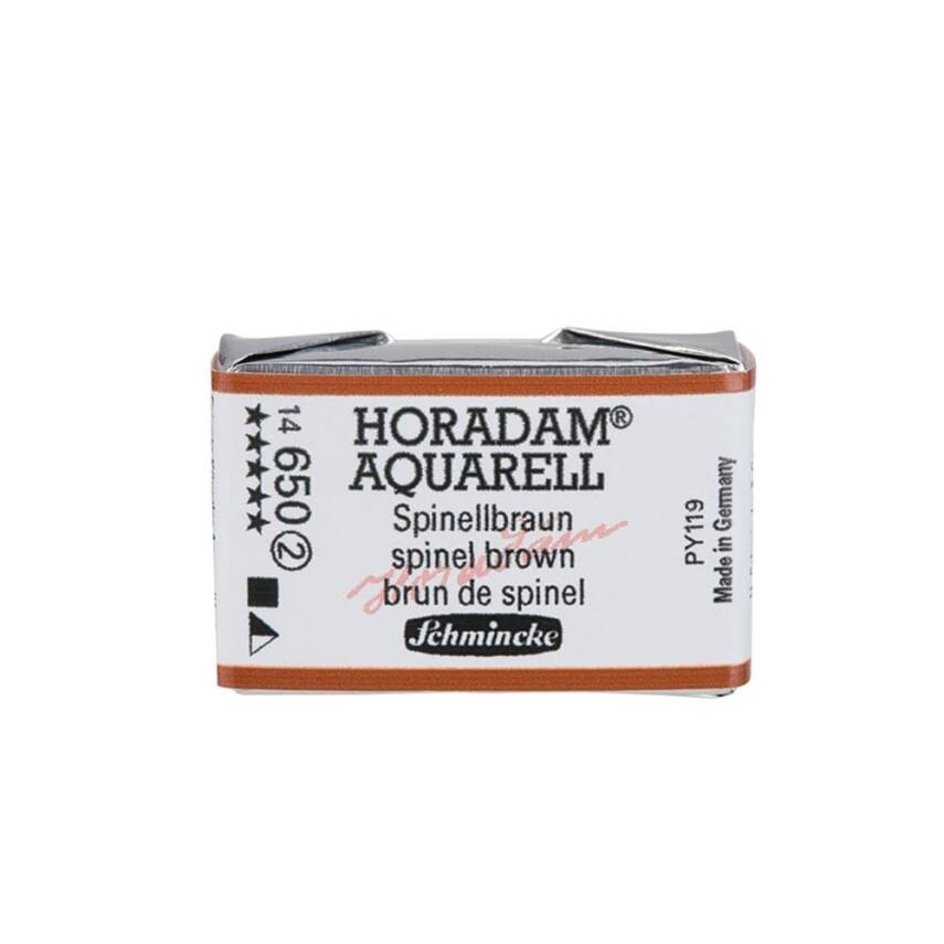 Schmincke Horadam Aquarell Artist Sulu Boya Tam Tablet 650 Spinel Brown Seri 2 - 1