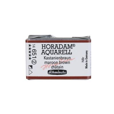 Schmincke Horadam Aquarell Artist Sulu Boya Tam Tablet 651 Maroon Brown Seri 2