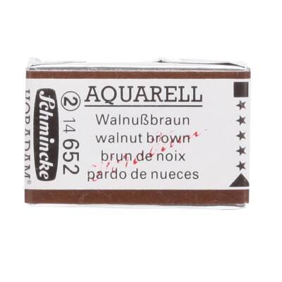 Schmincke Horadam Aquarell Artist Sulu Boya Tam Tablet 652 Walnut Brown Seri 2