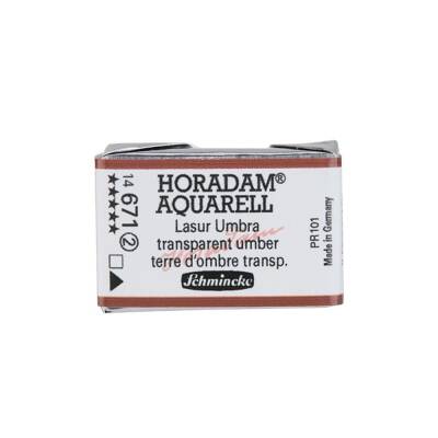 Schmincke Horadam Aquarell Artist Sulu Boya Tam Tablet 671 Transparent Umber Seri 2