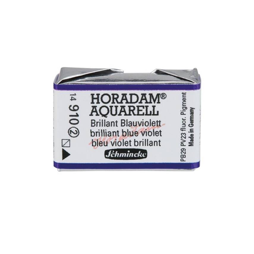 Schmincke Horadam Aquarell Artist Sulu Boya Tam Tablet 910 Brilliant Blue Violet Seri 2 - 1