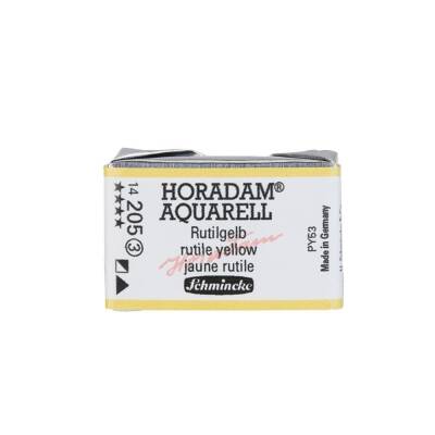 Schmincke Horadam Aquarell Artist Sulu Boya Tam Tablet 205 Rutile Yellow Seri 3