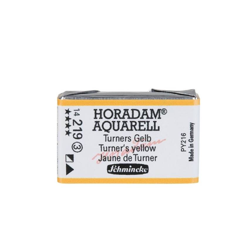 Schmincke Horadam Aquarell Artist Sulu Boya Tam Tablet 219 Turner'S Yellow Seri 3 - 1