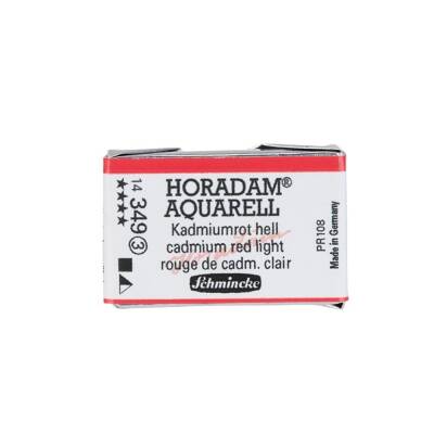 Schmincke Horadam Aquarell Artist Sulu Boya Tam Tablet 349 Cadmium Red Light Seri 3