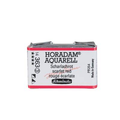 Schmincke Horadam Aquarell Artist Sulu Boya Tam Tablet 363 Scarlet Red Seri 3