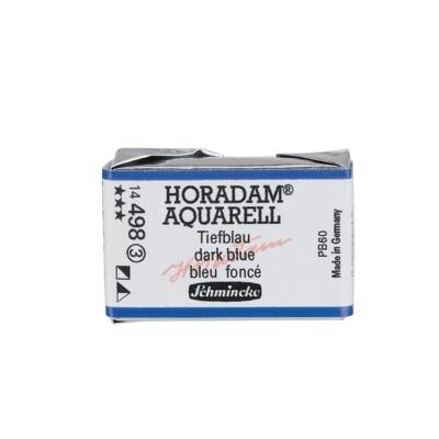 Schmincke Horadam Aquarell Artist Sulu Boya Tam Tablet 498 Dark Blue Indigo Seri 3