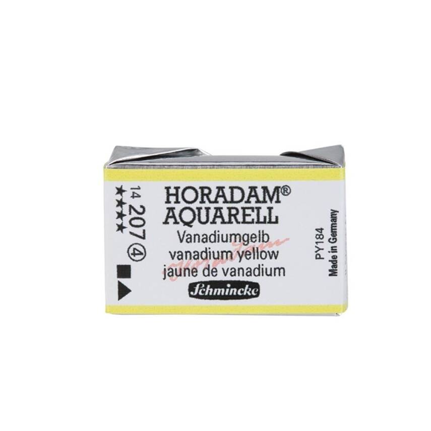 Schmincke Horadam Aquarell Artist Sulu Boya Tam Tablet 207 Vanadium Yellow Seri 4 - 1