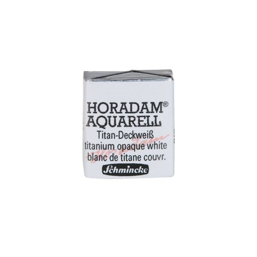 Schmincke Horadam Aquarell Artist Sulu Boya Yarım Tablet 101 Titanium-Opaque White  - 1