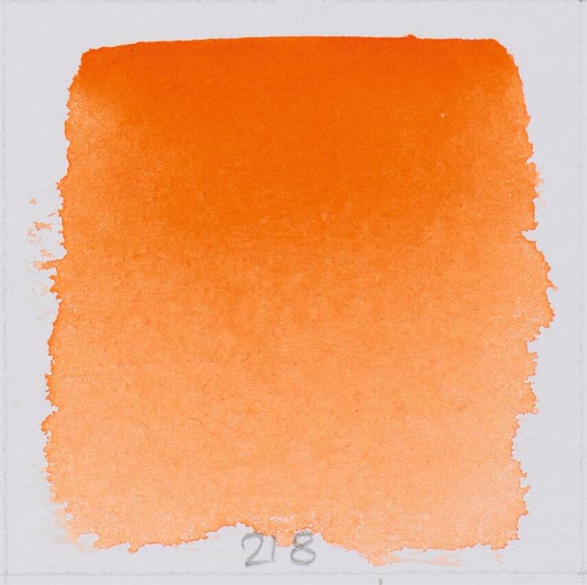 Schmincke Horadam Aquarell Artist Sulu Boya Yarım Tablet 218 Translucent Orange  - 2