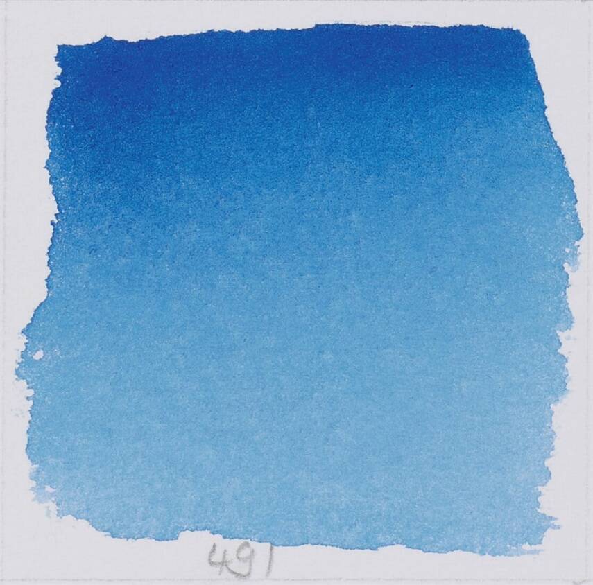 Schmincke Horadam Aquarell Artist Sulu Boya Yarım Tablet  491 Paris Blue - 2