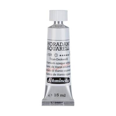 Schmincke Horadam Aquarell Artist Watercolor 15 ml Tube Series 1 101 Titanium Opaque White