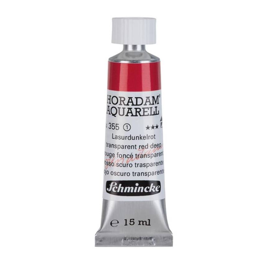 Schmincke Horadam Aquarell Artist Watercolor 15 ml Tube Series 1 355 Transparent Red Deep - 1
