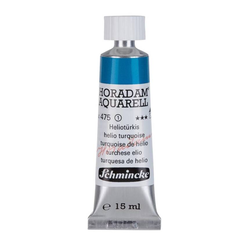 Schmincke Horadam Aquarell Artist Watercolor 15 ml Tube Series 1 475 Helio Turquoise - 1