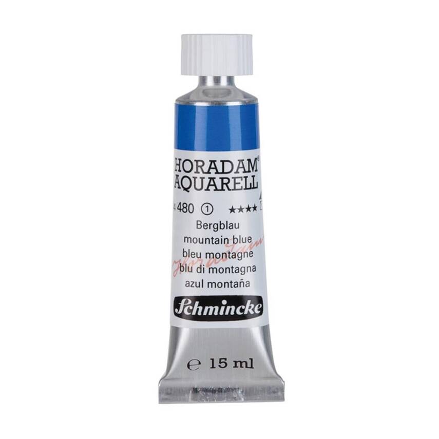 Schmincke Horadam Aquarell Artist Watercolor 15 ml Tube Series 1 480 Mountain Blue - 1