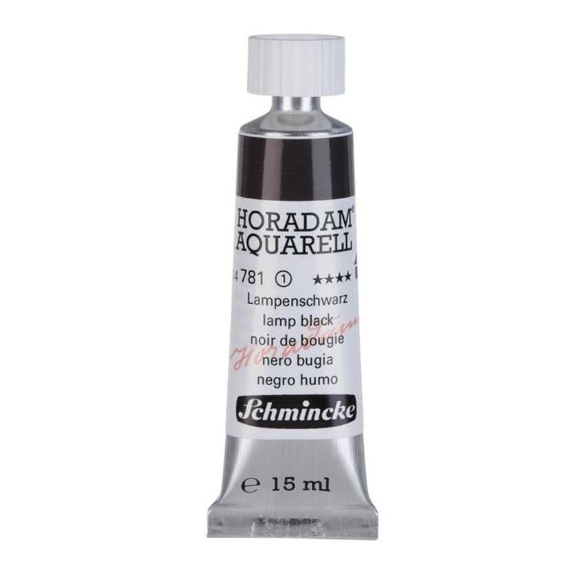 Schmincke Horadam Aquarell Artist Watercolor 15 ml Tube Series 1 781 Lamp Black - 1