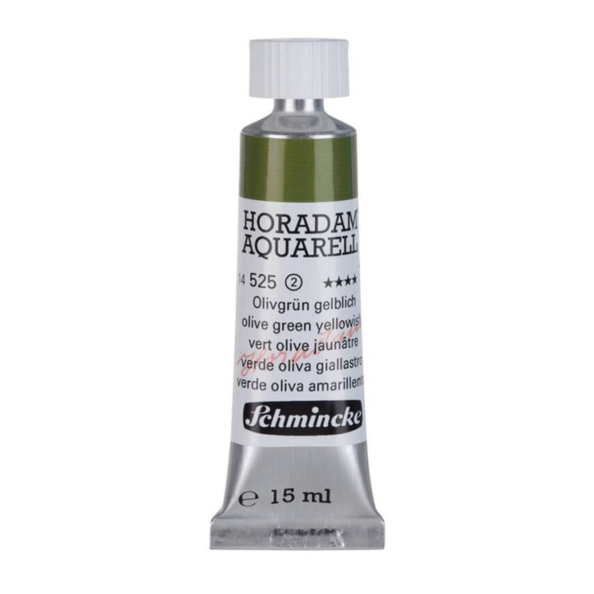 Schmincke Horadam Aquarell Artist Watercolor 15 ml Tube Series 2 525 Olive Green Yellowish - 1