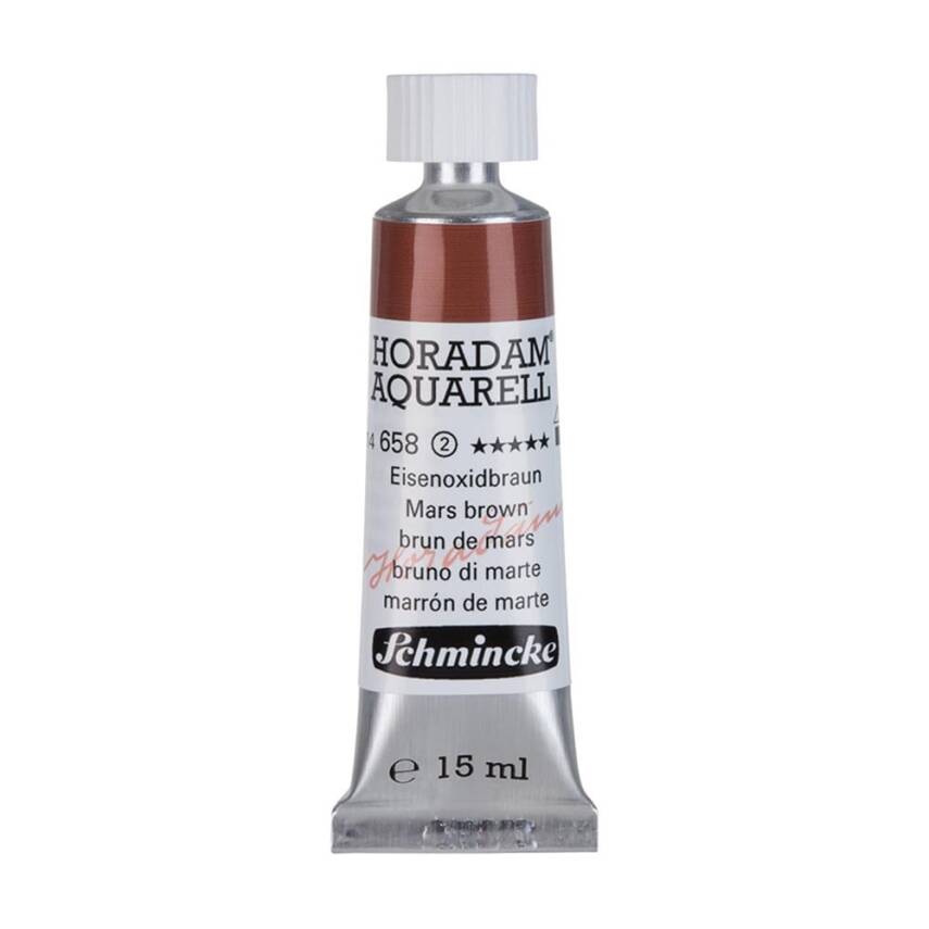 Schmincke Horadam Aquarell Artist Watercolor 15 ml Tube Series 2 658 Mars Brown - 1