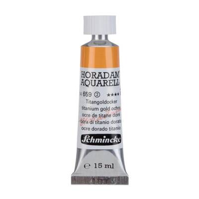 Schmincke Horadam Aquarell Artist Watercolor 15 ml Tube Series 2 659 Titanium Gold Ocher