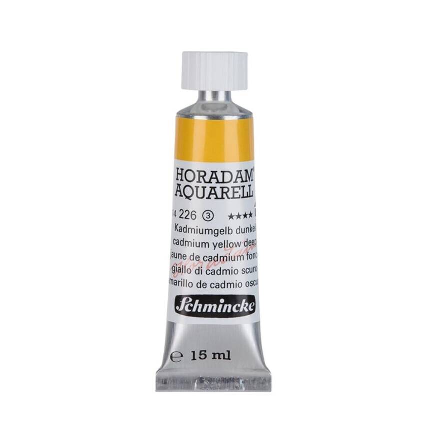 Schmincke Horadam Aquarell Artist Watercolor 15 ml Tube Series 3 226 Cadmium Yellow Deep - 1