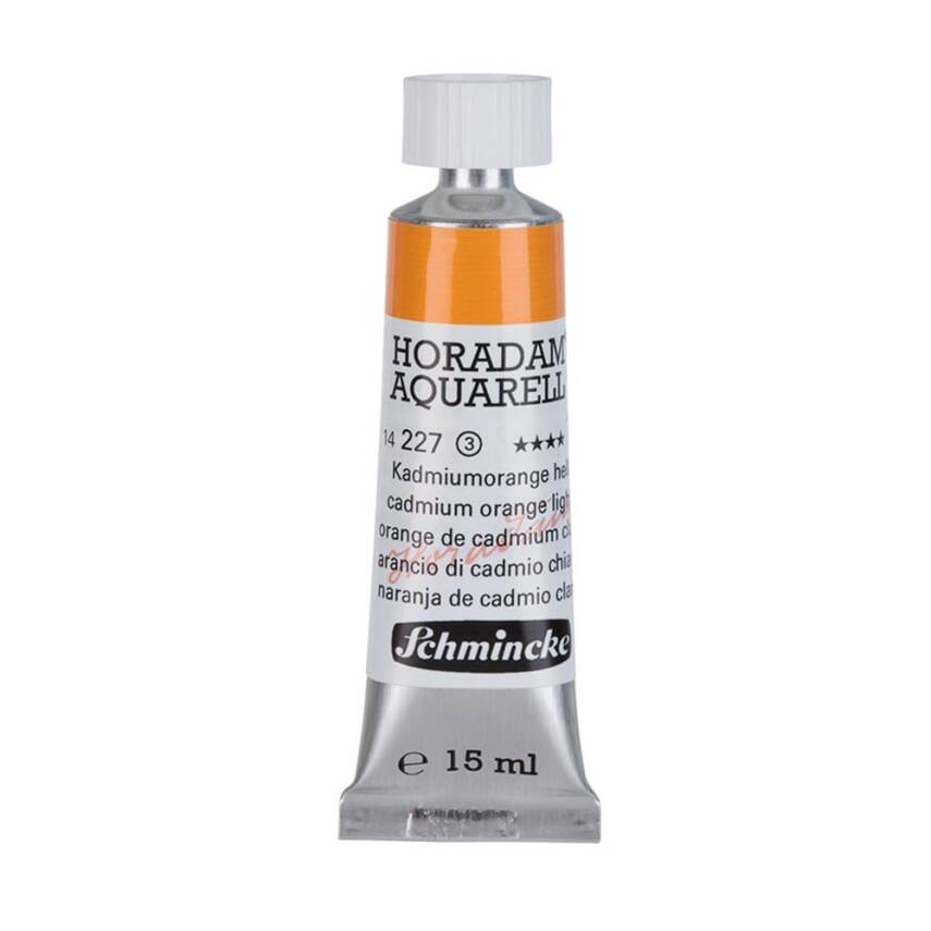 Schmincke Horadam Aquarell Artist Watercolor 15 ml Tube Series 3 227 Cadmium Orange Light - 1