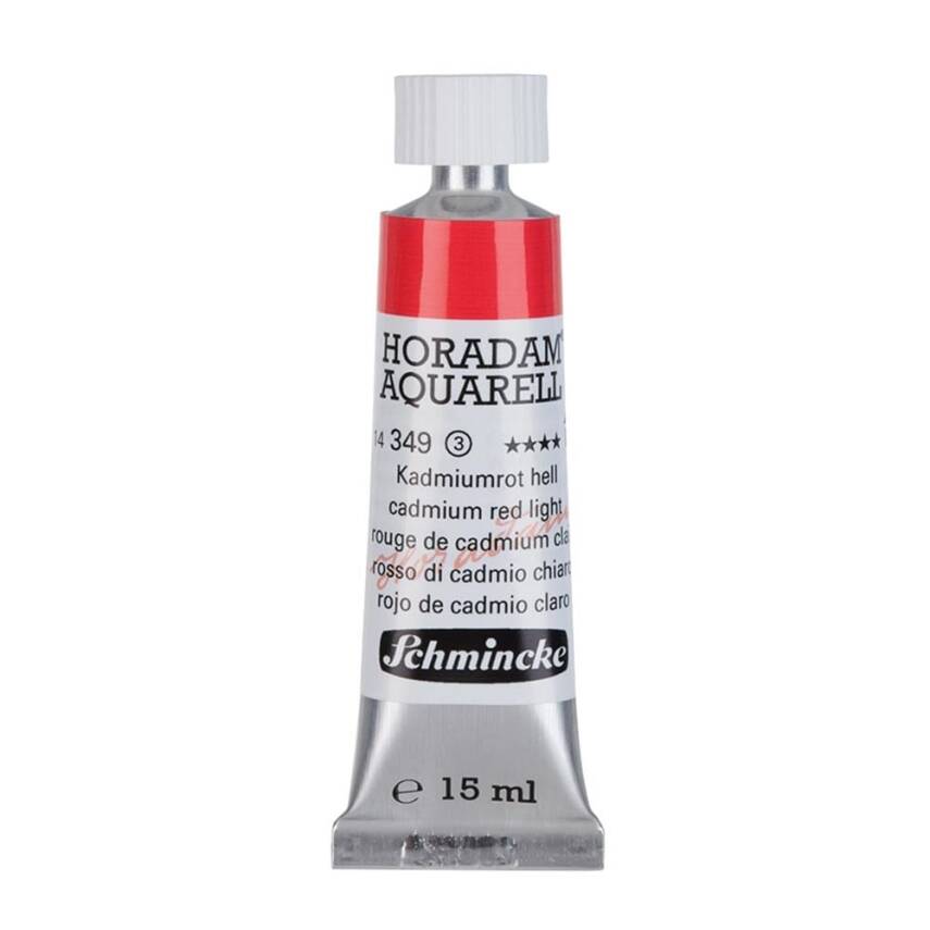 Schmincke Horadam Aquarell Artist Watercolor 15 ml Tube Series 3 349 Cadmium Red Light - 1