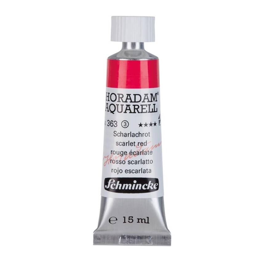 Schmincke Horadam Aquarell Artist Watercolor 15 ml Tube Series 3 363 Scarlet Red - 1