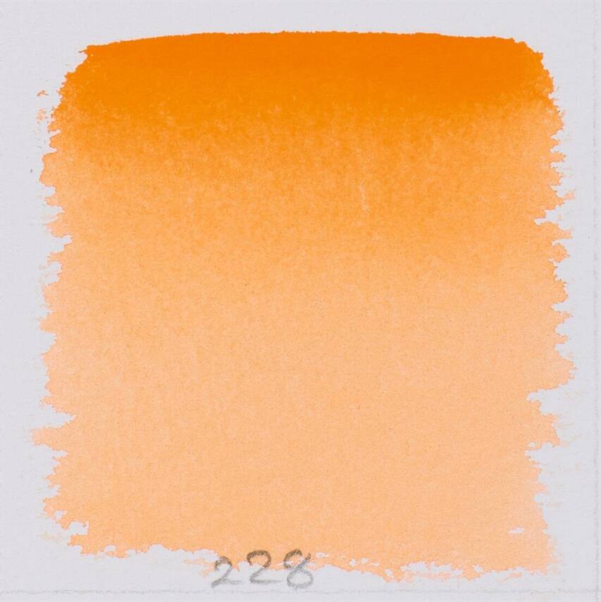 Schmincke Horadam Aquarell Artist Watercolor Cadmium Orange Deep 1/2 Tab. - 2