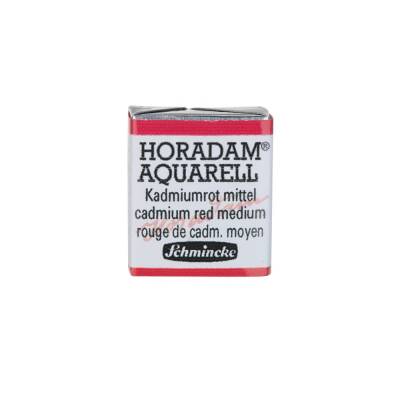 Schmincke Horadam Aquarell Artist Watercolor Cadmium Red Middle 1/2 Tab.