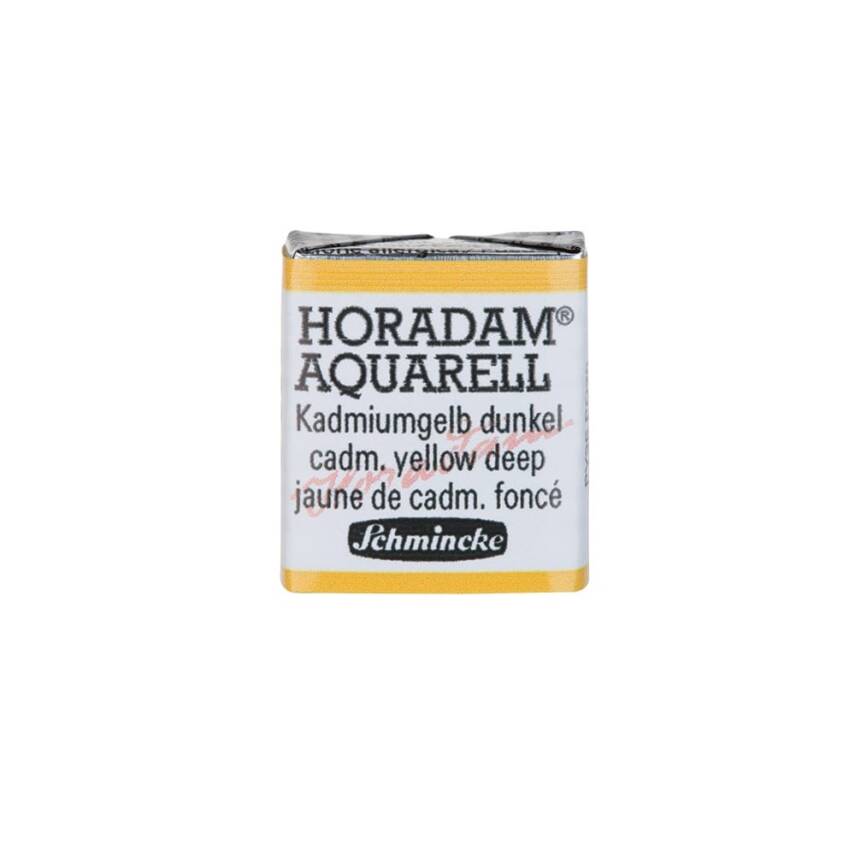 Schmincke Horadam Aquarell Artist Watercolor Cadmium Yellow Deep 1/2 Tab. - 1