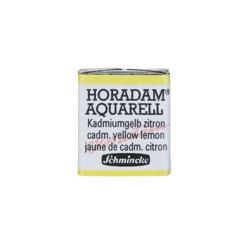Schmincke Horadam Aquarell Artist Watercolor Cadmium Yellow Lemon 1/2 Tab. - 1