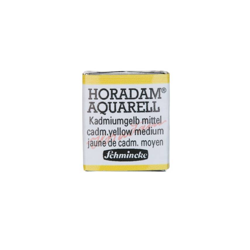 Schmincke Horadam Aquarell Artist Watercolor Cadmium Yellow Middle 1/2 Tab. - 1