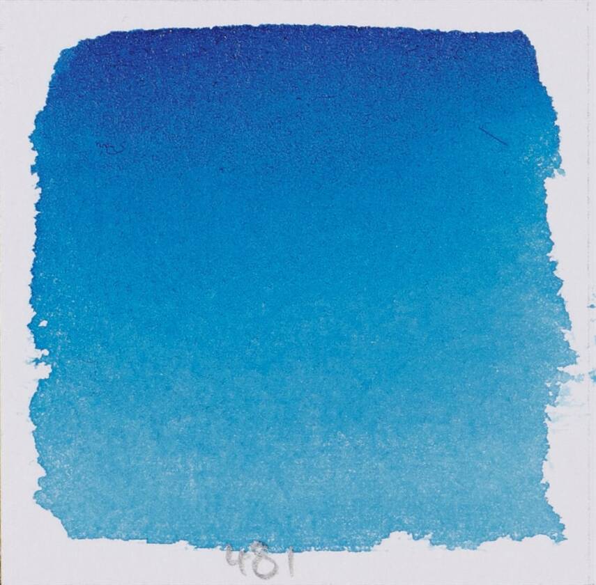 Schmincke Horadam Aquarell Artist Watercolor Cerulean Blue Hue 1/2 Tab. - 2