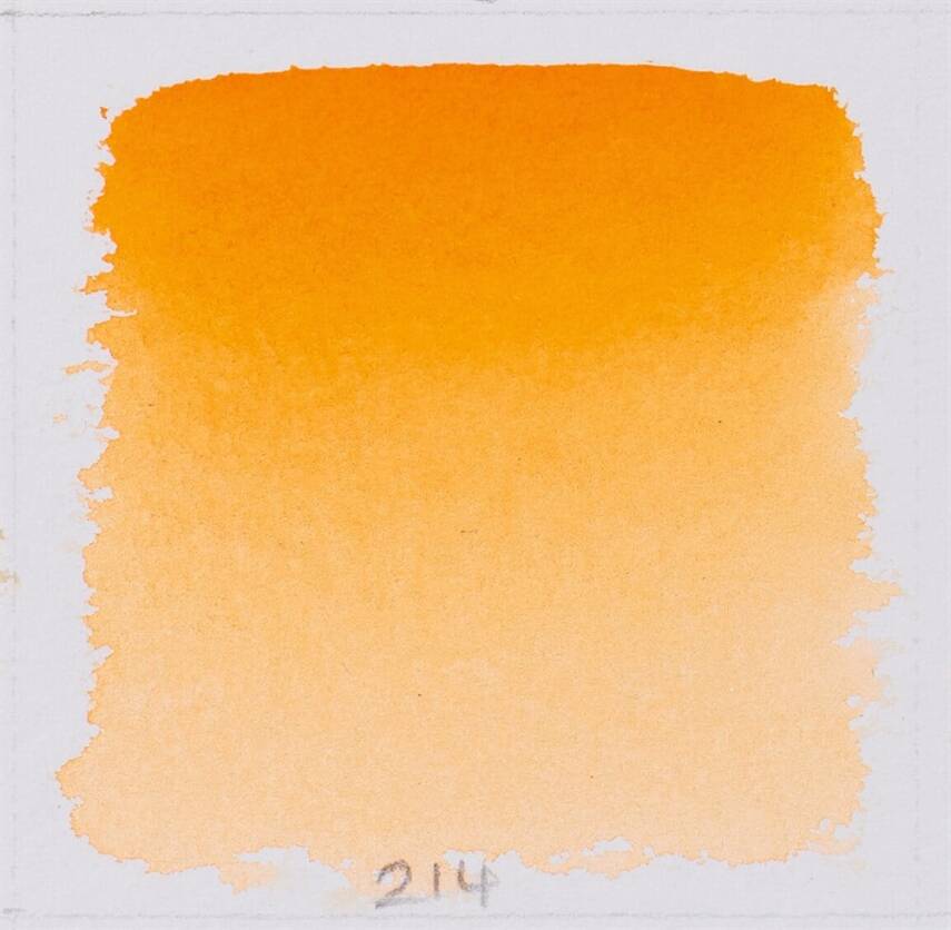Schmincke Horadam Aquarell Artist Watercolor Chrome Orange, No Lead 1/2 Tab. - 2
