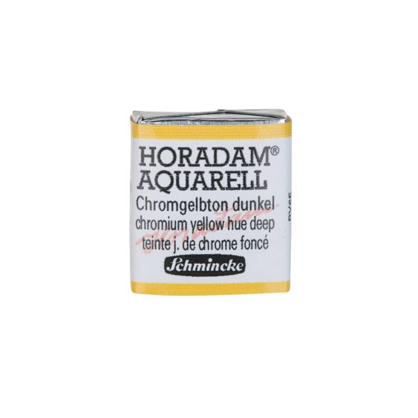 Schmincke Horadam Aquarell Artist Watercolor Chrome Yellow Deep, No Lead 1/2 Tab. - 1